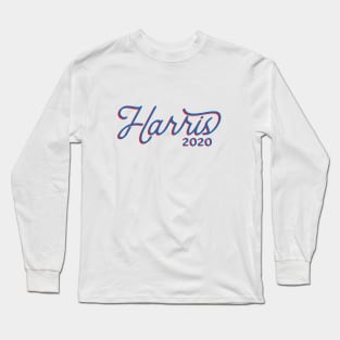 Kamala Harris 2020, monoline script text. Kamala For The People in this presidential race. Long Sleeve T-Shirt